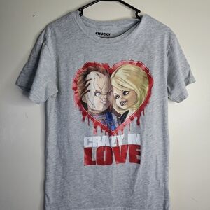 Chucky Gray T-Shirt - Crazy in Love Design